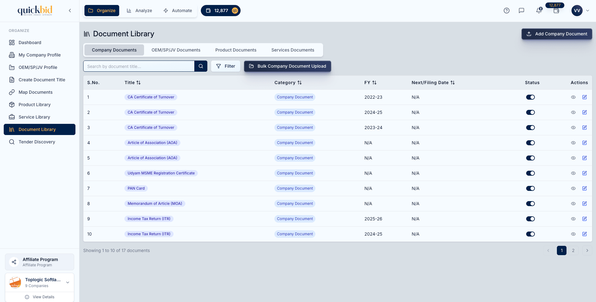 Document Libraries